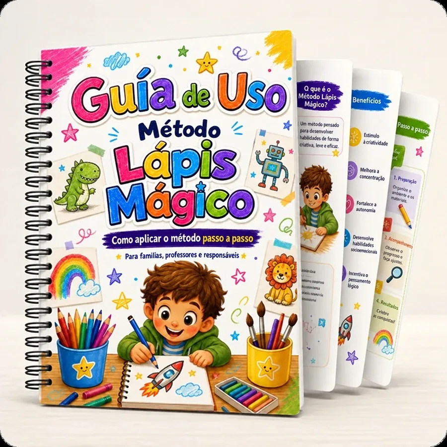 Guia de Uso do Método Lápis Mágico para famílias e professores